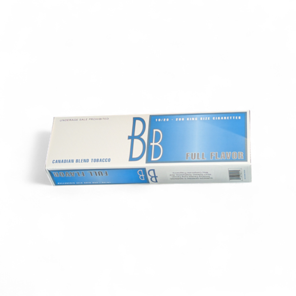 BB blue cigarettes, carton